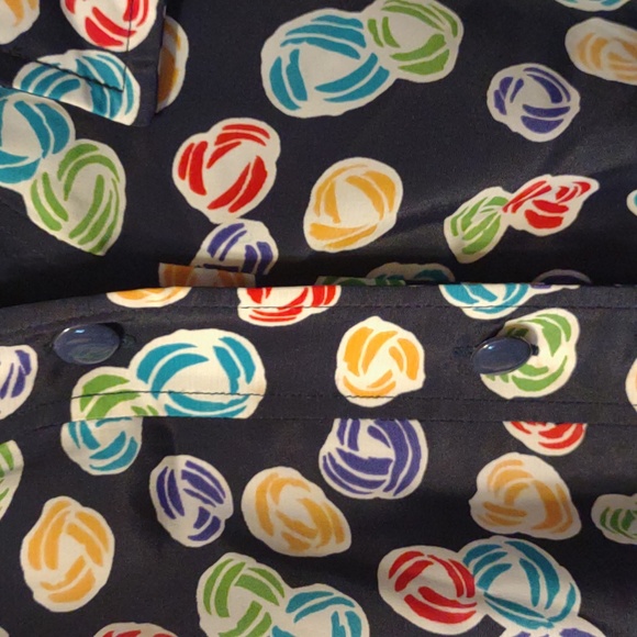 Vintage Liz Roberts 1970s maxi dress MCM modest pleated conservative candy balls - Picture 13 of 16